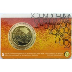 BELGIQUE - Coincard 2,50 euros - Culture de la bière Belge - 2021 - F