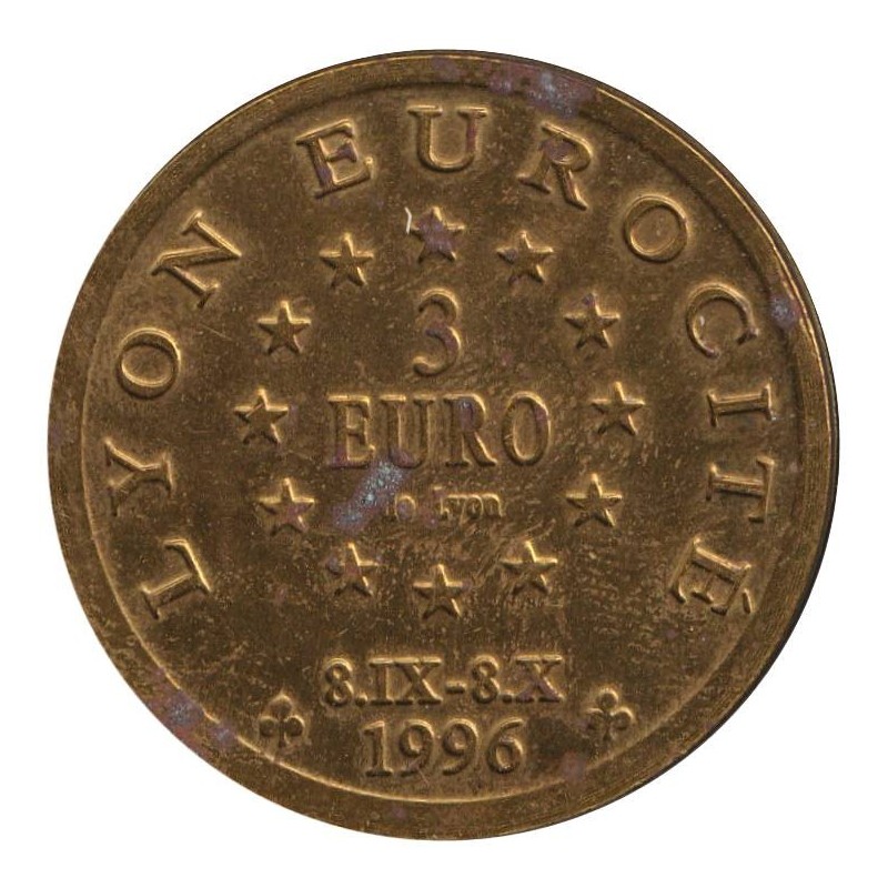 LYON - 3 euro des villes - 1996 - Etat : TTB