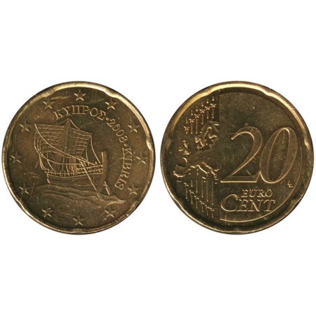 CHYPRE - 20 cents d'euro - 2008