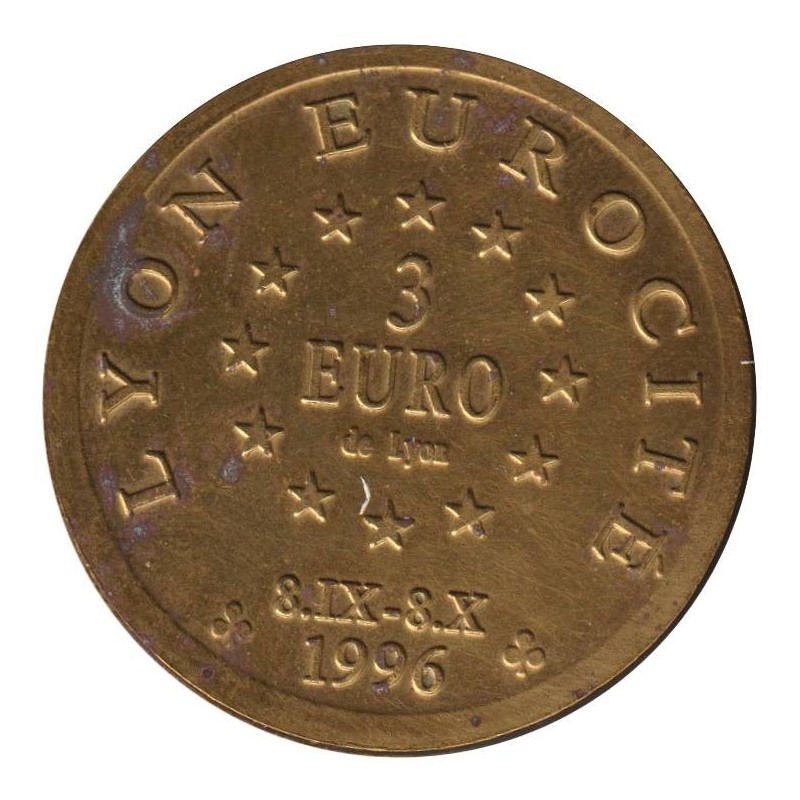 LYON - 3 euro des villes - 1996 - Etat : TTB