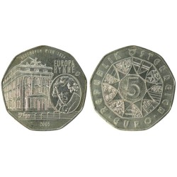 AUTRICHE - 5 euros - L'hymne européen - Ludwig van Beethoven - 2005