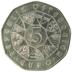 AUTRICHE - 5 euros - L'hymne européen - Ludwig van Beethoven - 2005