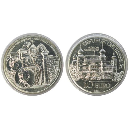 AUTRICHE - 10 euros - Château d'Artstetten - 2004 AUTRICHE - 10 euros - Château d'Artstetten - 2004