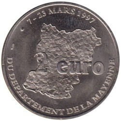 MAYENNE - 2 euro des villes - 1997 - Etat : SUP