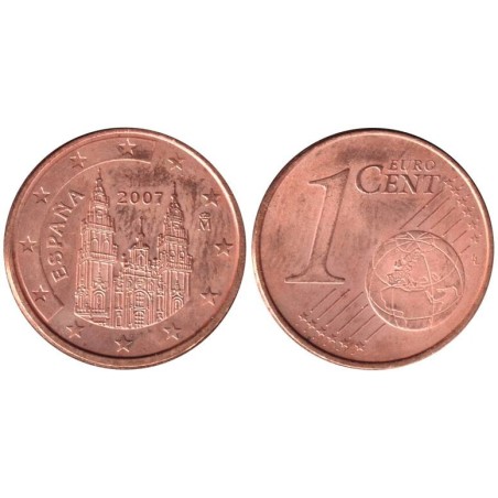 ESPAGNE - 1 cent d'euro - 2007 ESPAGNE - 1 cent d'euro - 2007