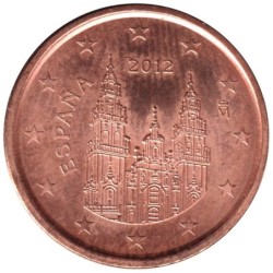 ESPAGNE - 1 cent d'euro - 2012